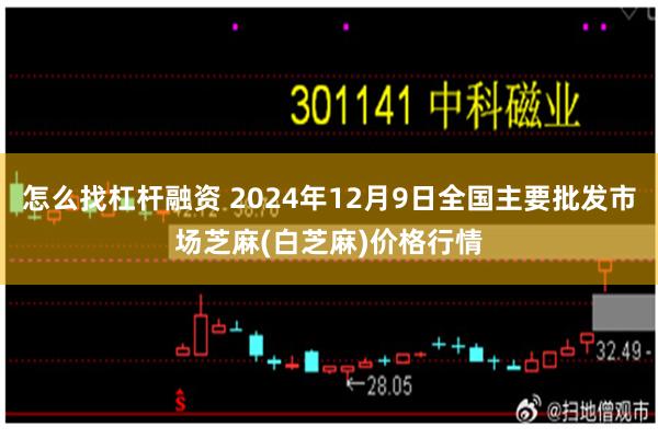 怎么找杠杆融资 2024年12月9日全国主要批发市场芝麻(白芝麻)价格行情